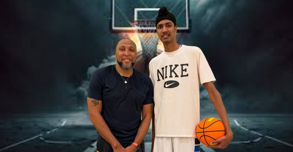 7’4″ Jagmeet Singh Dominating AAU Basketball Leaves Fans In Awe – “Indian Wemby”