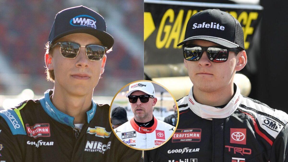 Corey Heim Confesses He ‘Genuinely Dislike’ Carson Hocevar as a Driver 1 Carson Hocevar, Denny Hamlin and Corey Heim