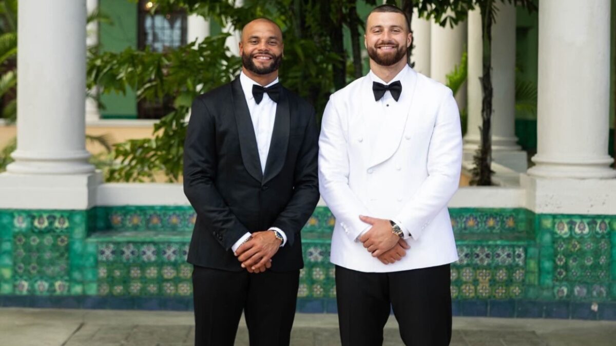 Dak Prescott Considers Playoffs as 'Minimum Expectation' for Cowboys in 2026 1 Dak Prescott at Jake Ferguson's wedding