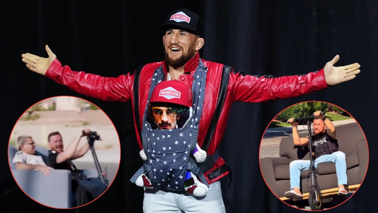“Is This Real?” – Merab Dvalishvili Riding ‘Scooter Couch’ Leaves Josh Hokit and Fans Stunned