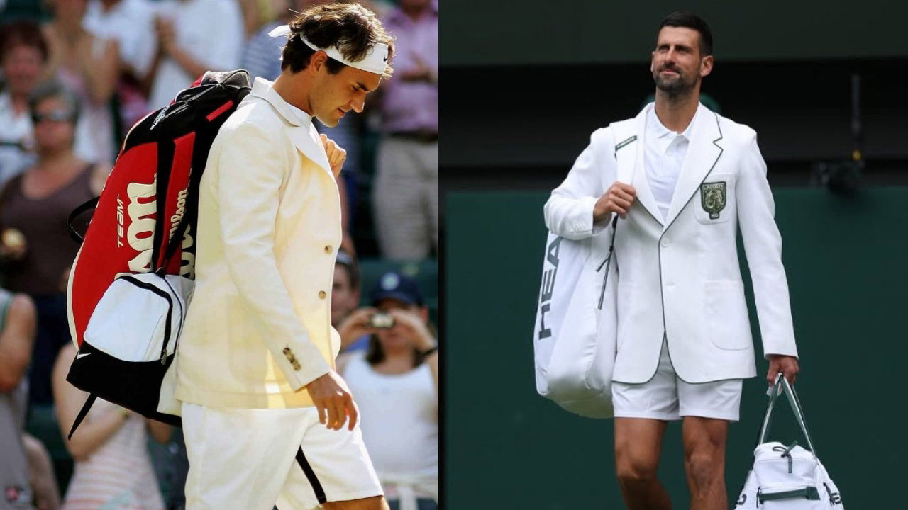 Novak Djokovic Accused of Copying Roger Federer’s Wimbledon Outfits After Appearing in Unique Lacoste Blazer