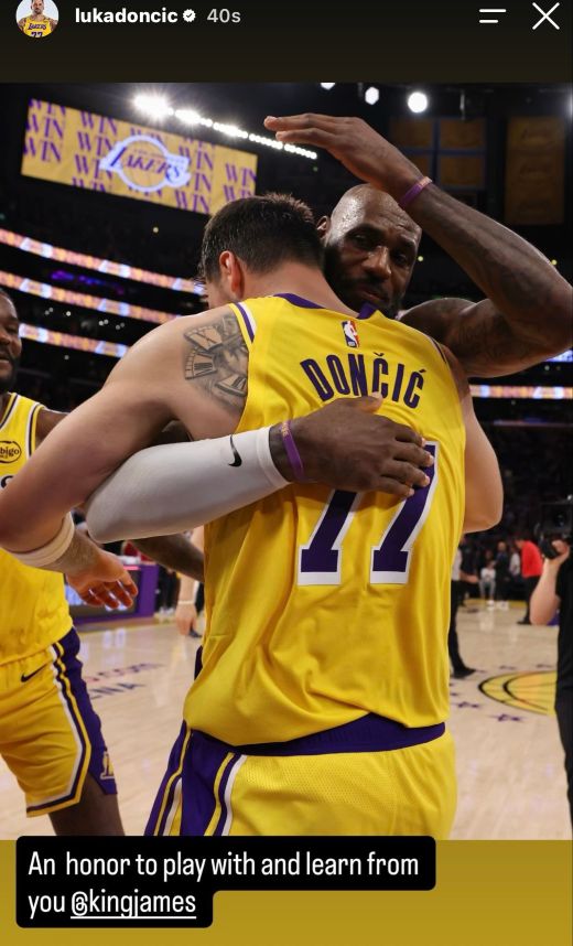 LeBron James Thanks Lakers After Ending 8-Year Run: "Hope I Made a Few Proud" 1 Luka Doncic's tribute