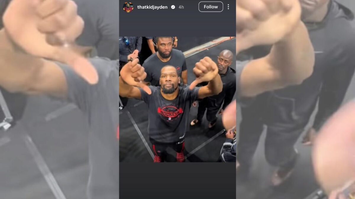 Jayden Daniels Subtly Responds to Brandon Aiyuk Shade with Cheeky Kevin Durant Meme 1 Jayden Daniels Instagram story