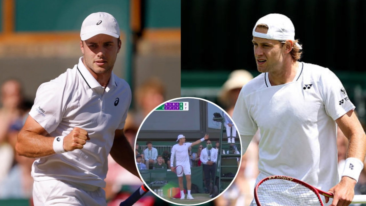 Zizou Bergs Complains to the Chair Umpire About Arthur Fery’s Conduct During Wimbledon Clash