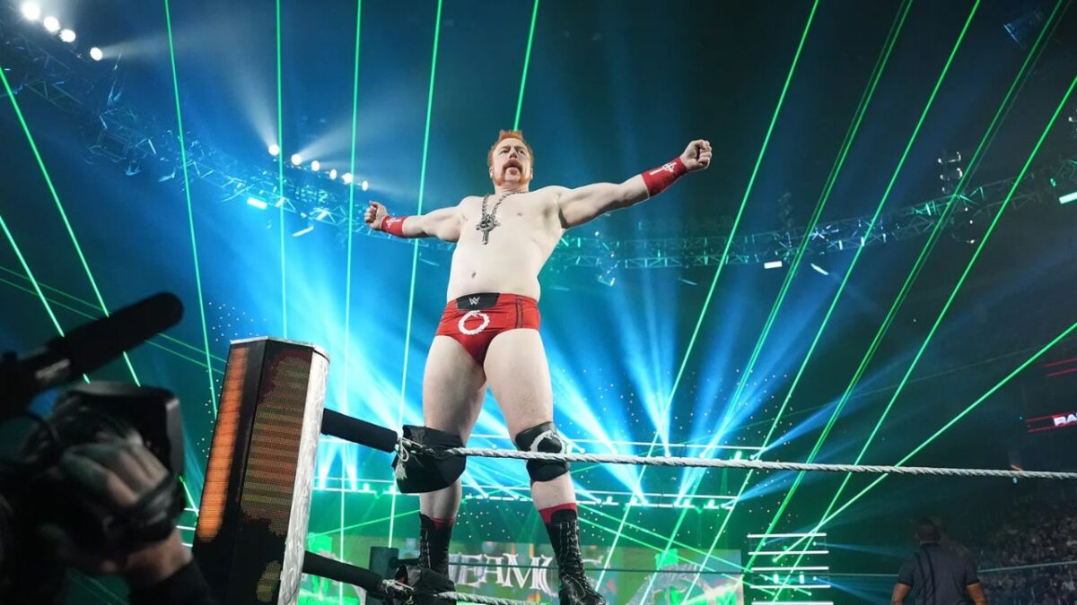 Sheamus Mocks Tom Brady's Weak Slap on Logan Paul During NYC Fanatics Fest 1 Sheamus doing his signature pose