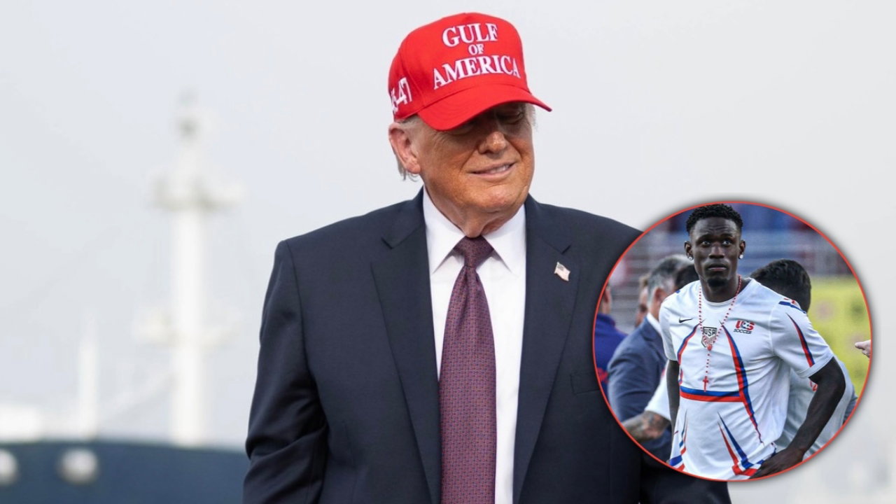 Donald Trump Breaks Silence on Folarin Balogun Red Card, Defends FIFA’s Review Process