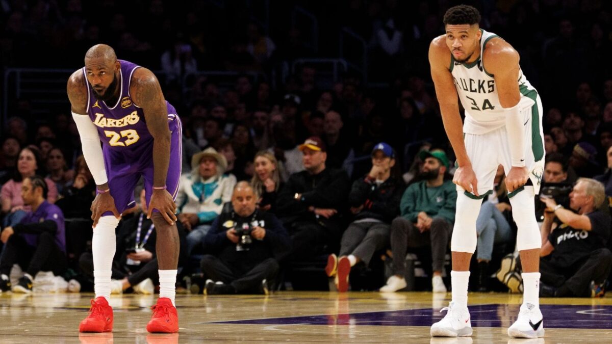Giannis Antetokounmpo Nearly Falls for LeBron James Cleveland Joke: "Touch My Heart, Bro" 1 These two on the same team is still a possibility