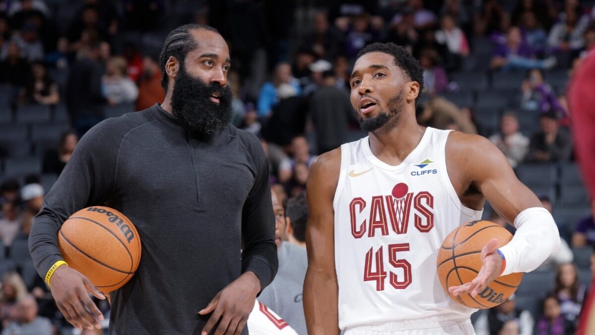 Cavs Handing Donovan Mitchell $273 Million Extension Stuns Fans - "For a Playoff Choker is Crazy" 1 James Harden and Donovan Mitchell