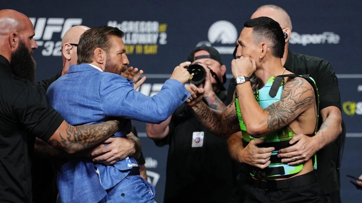 $2.8 Million Eyed by Drake After Betting Massive Money on Conor McGregor Ahead of UFC 329 1 Conor McGregor faces off with Max Holloway
