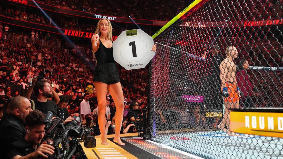 $16 Million Star Caitlin Clark Misses Sophie Cunningham’s UFC Ring Girl Debut Over Subscription Costs 1 Sophie Cunningham at UFC 329