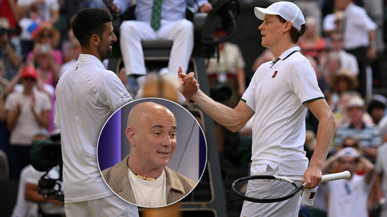 Andre Agassi Calls Out Net-Cord Tradition After Novak Djokovic’s Apology to Jannik Sinner During Wimbledon Clash