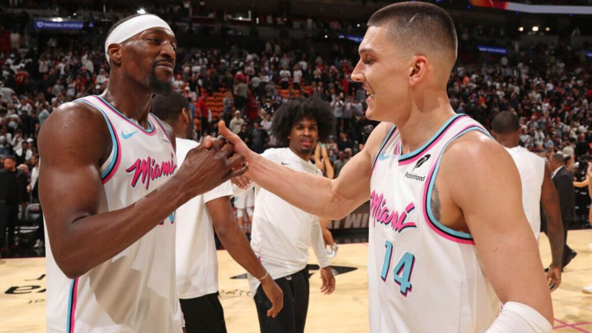 Udonis Haslem Schools Draymond Green After Dragging Heat Legend Into Tyler Herro-Bam Adebayo Punch-Up 1 Bam Adebayo and Tyler Herro