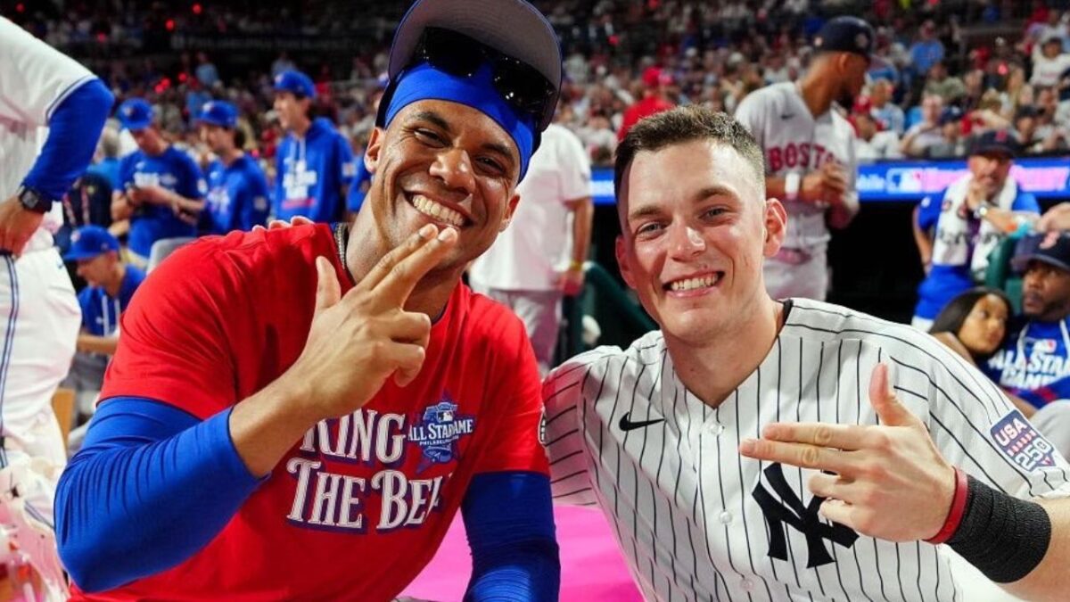 Ben Rice Hitting 7 Home Runs in HR Derby Has Fans Trolling Him: "Never Let a Yankee Do This Again" 2 Juan Soto and Ben Rice