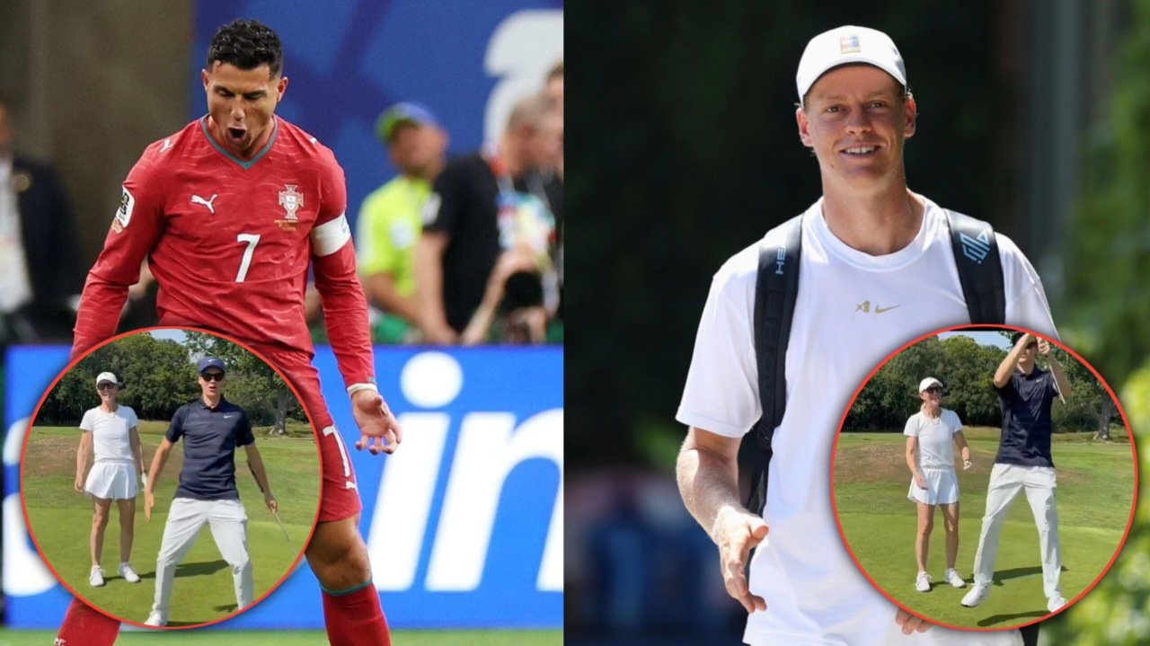 Jannik Sinner Pulls Off Cristiano Ronaldo’s ‘Siuuu’ Celebration During Golf Outing After Wimbledon Title Defense