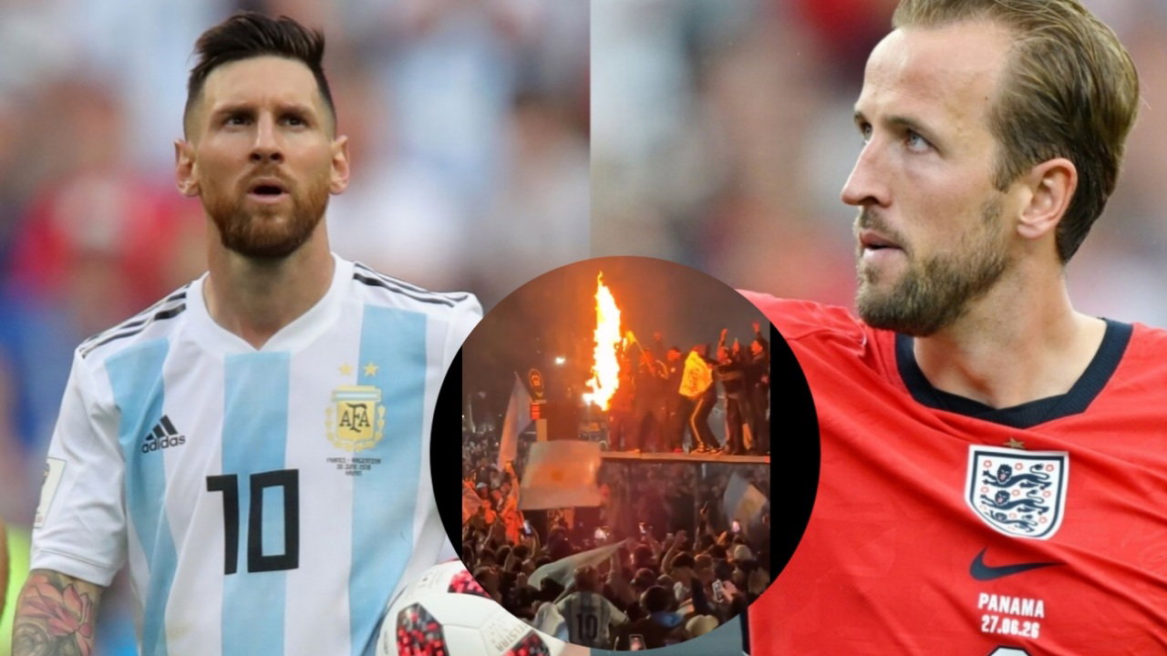 ‘Cocky’ Argentina Fans Filmed Burning, Spitting on England Flag After Semifinal Win