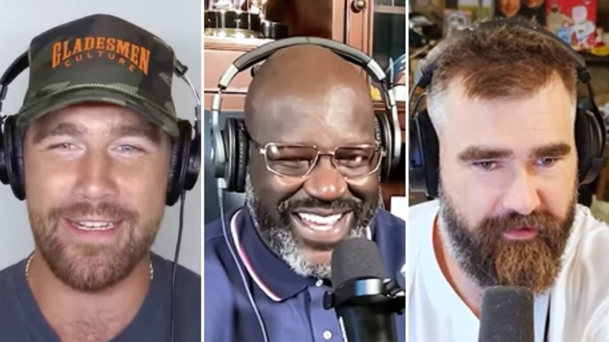Shaquille O’Neal's Message to Travis Kelce-Taylor Swift After Not Getting MSG Wedding Invite 1 Shaquille O'Neal on New Height podcast