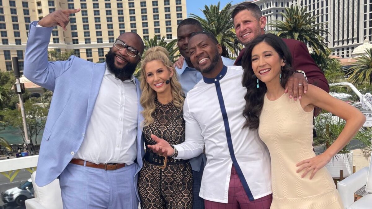 ESPN Firing 'Best NFL Analyst' Ryan Clark Ticks Off Stephen A. Smith: "The Bosses Know I'm Not Happy" 1 Ryan Clark with the cast of NFL Live