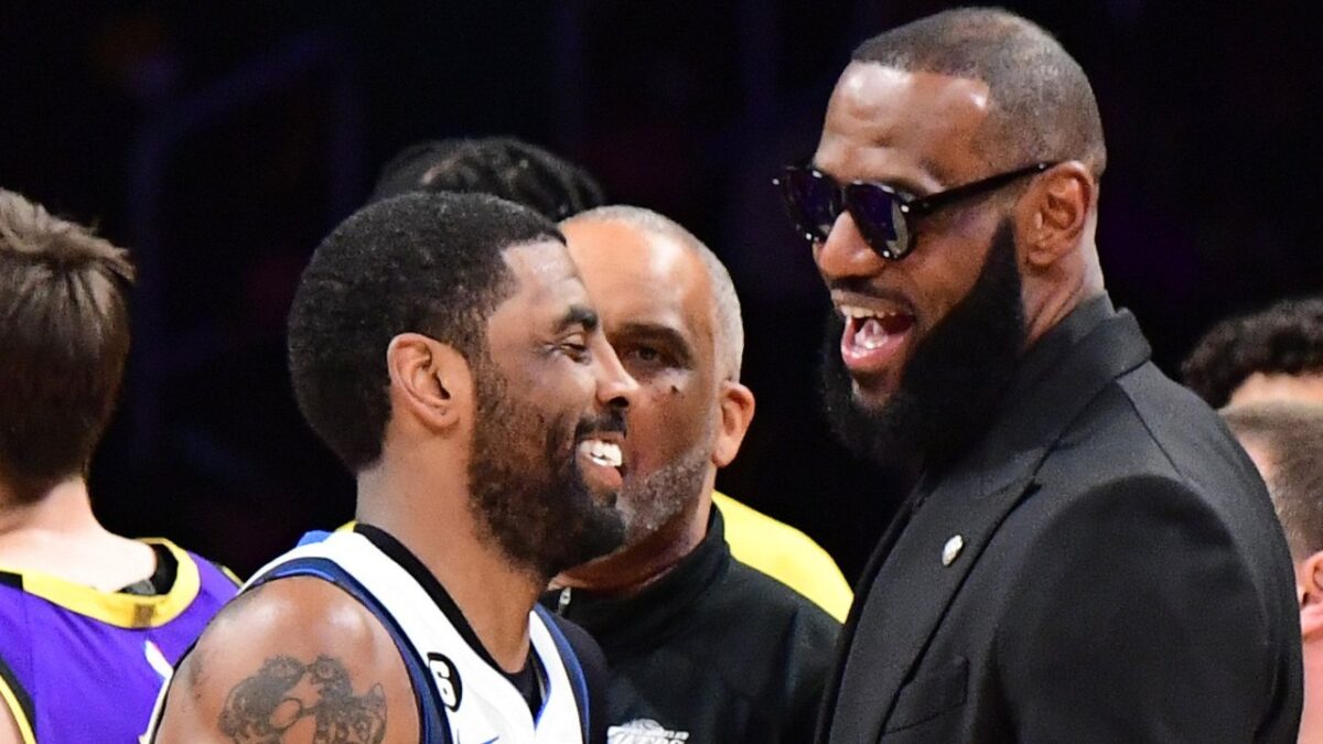 Insider Dismisses LeBron James Waiting For Anthony Davis/Kyrie Irving Rumors 1 Kyrie Irving and LeBron James