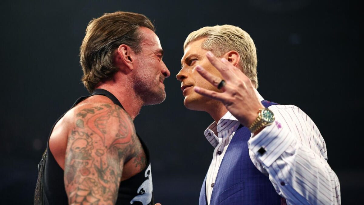CM Punk and Cody Rhodes Almost Come to Blows Before Danhausen Run-in at WWE Live Event 1 CM Punk and Cody Rhodes
