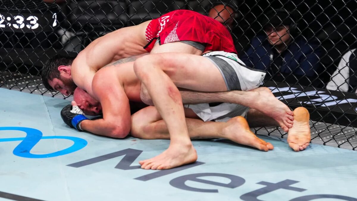 Magomed Ankalaev Back in the Win Column With Lackluster TKO Victory Over Bogdan Guskov at UFC Abu Dhabi 1 Magomed Ankalaev vs Bogdan Guskov