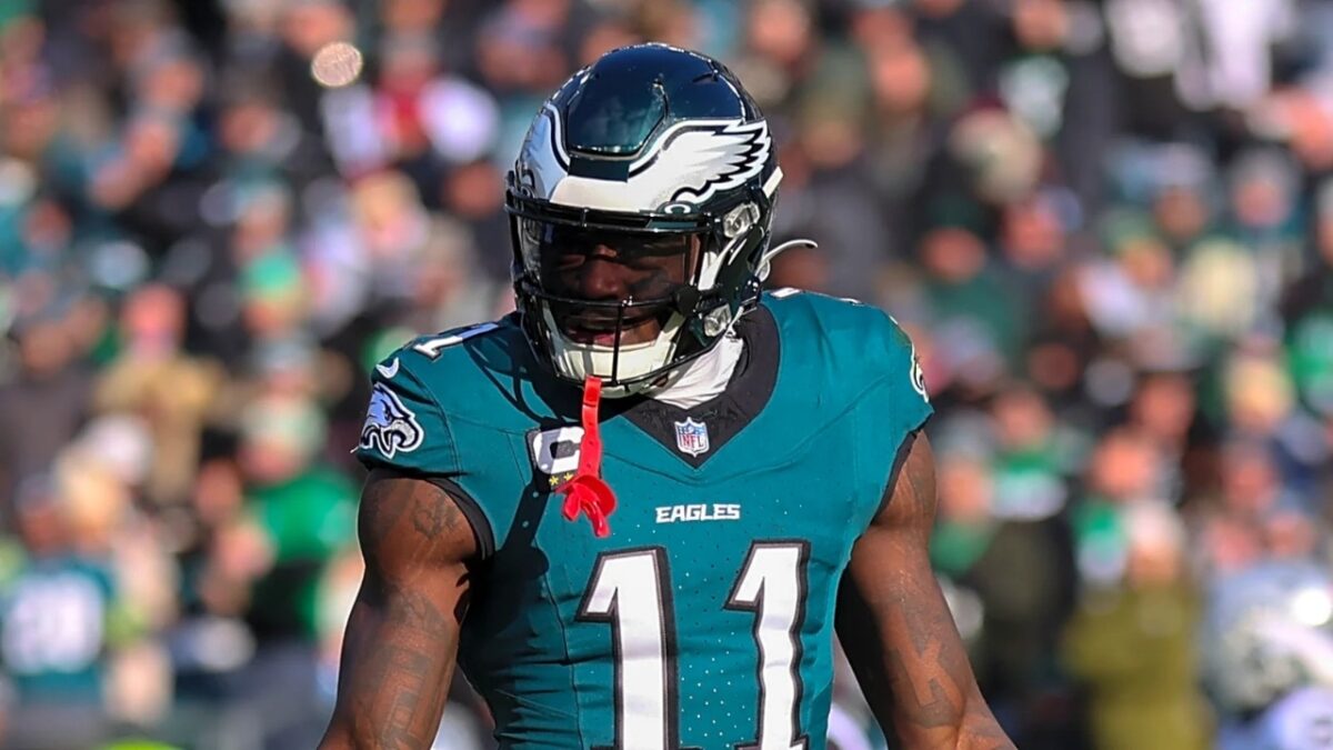 AJ Brown Isn't Happy with Drake Maye's Activity at Patriots' Training Camp 1 AJ Brown Isn't Happy With Drake Maye's Activity at Patriots' Training Camp