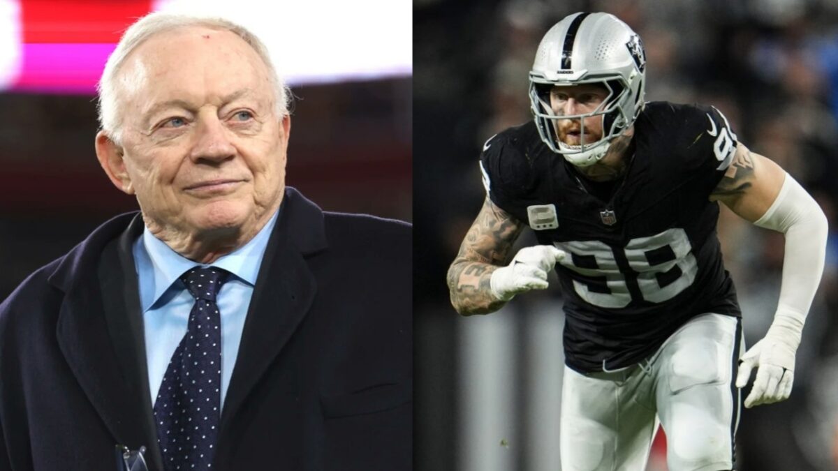 Jerry Jones Hints at Potential Move to Bolster Cowboys’ Super Bowl Chances: "I'd Give Up Future" 1 Jerry Jones and Maxx Crosby
