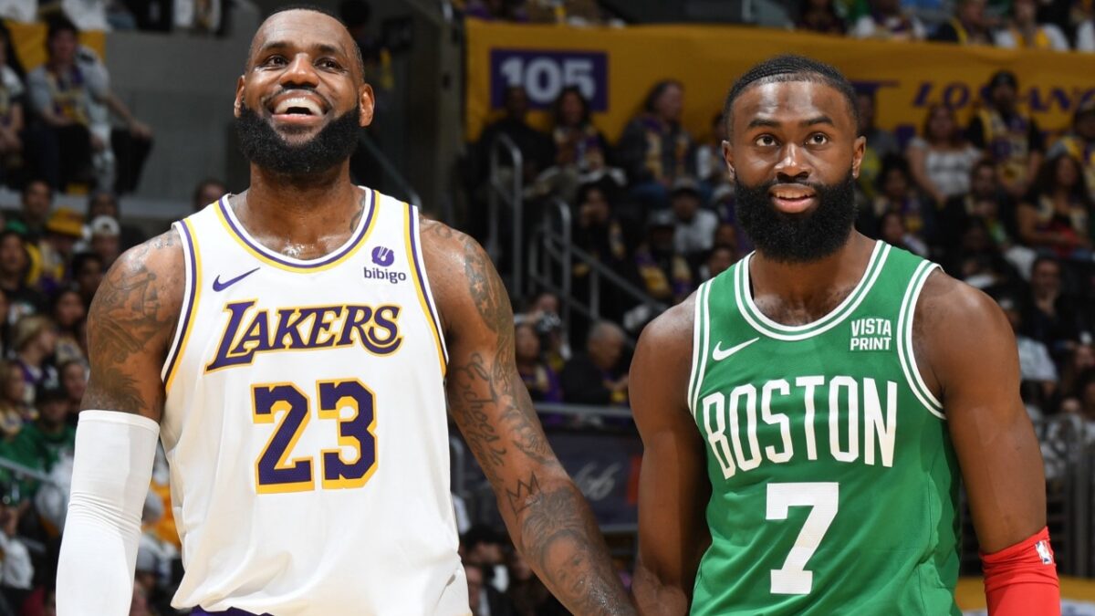 Byron Scott Dismisses LeBron James & 76ers' Championship Hopes: "Talent on Paper Don't Mean a Whole Lot" 1 LeBron James and Jaylen Brown are teammates