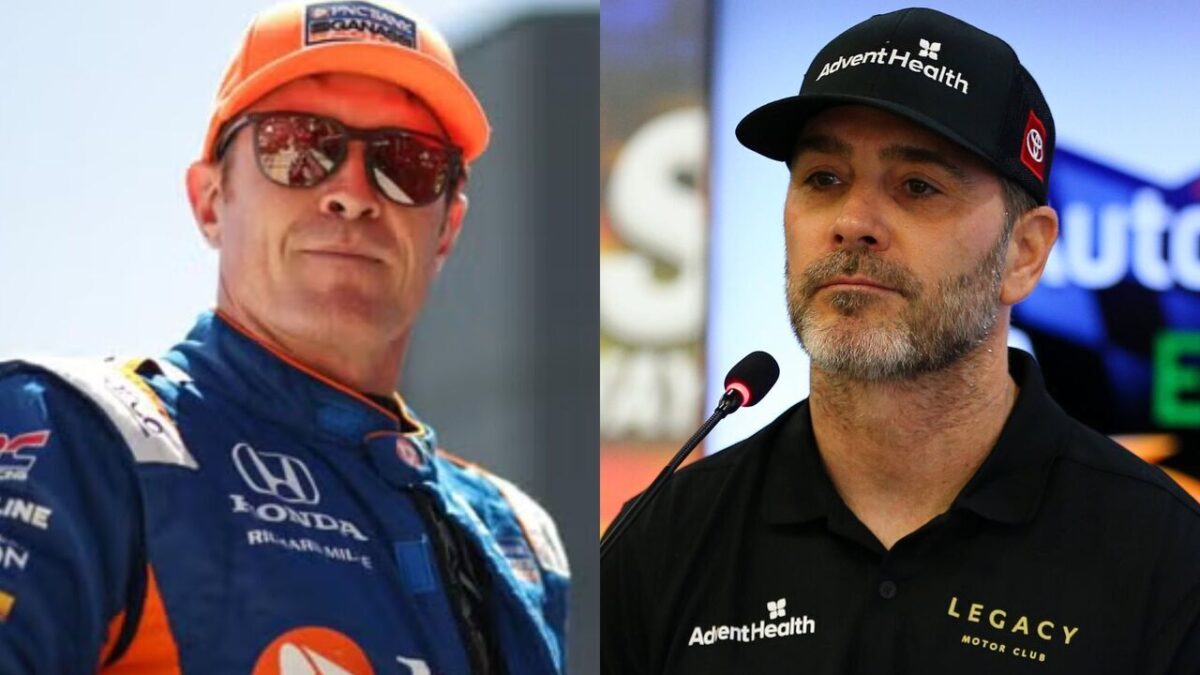 “Get Rid of Stage Racing!” Kevin Harvick Responds to Scott Dixon’s NASCAR Races are Too Long Claim 1 Scott Dixon and Jimmie Johnson