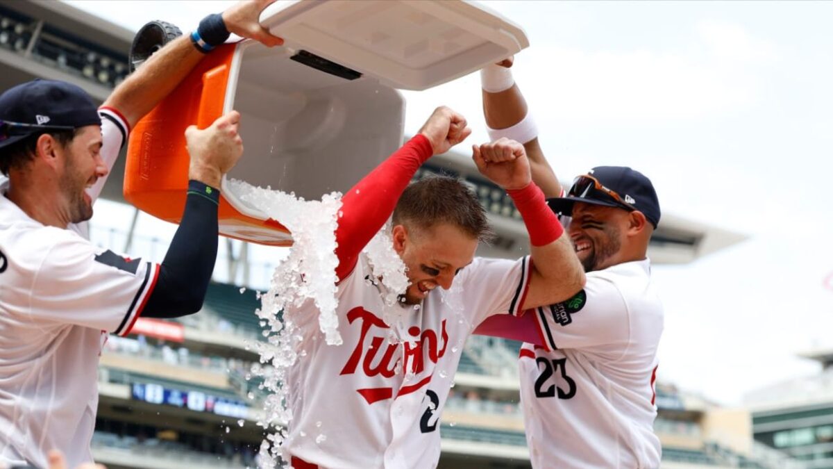 Twins' Kody Clemens Joins HOF Babe Ruth in Exclusive Club Following Ultimate Grand Slam 1 Ryan Kreidler, Kody Clemens and Royce Lewis