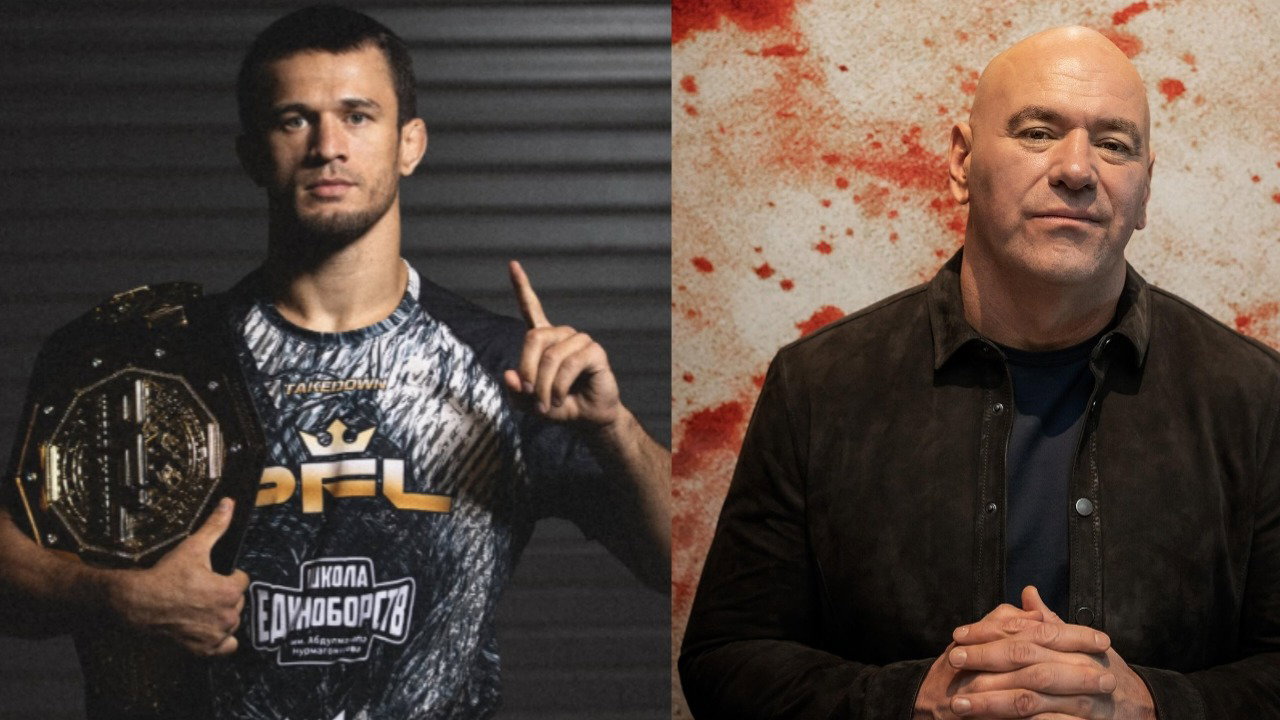 (Video) Dana White Smiles Uncontrollably After Usman Nurmagomedov Free Agency Question Gets Asked