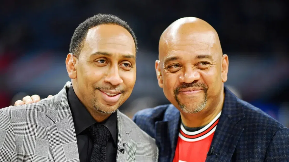 Stephen A. Smith Slams Critics After Colleague Calls Him a ‘Show’ and Dismisses Journalist Label 1 Smith and Michael Wilbon