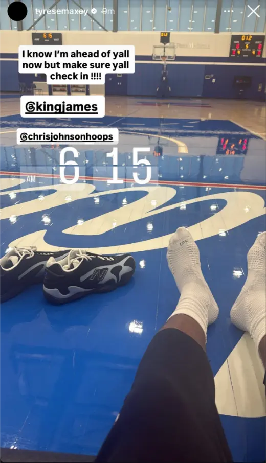 Tyrese Maxey Taunted LeBron James After Arriving for Practice Earlier Than Newest 76ers Star 1 Maxey's post