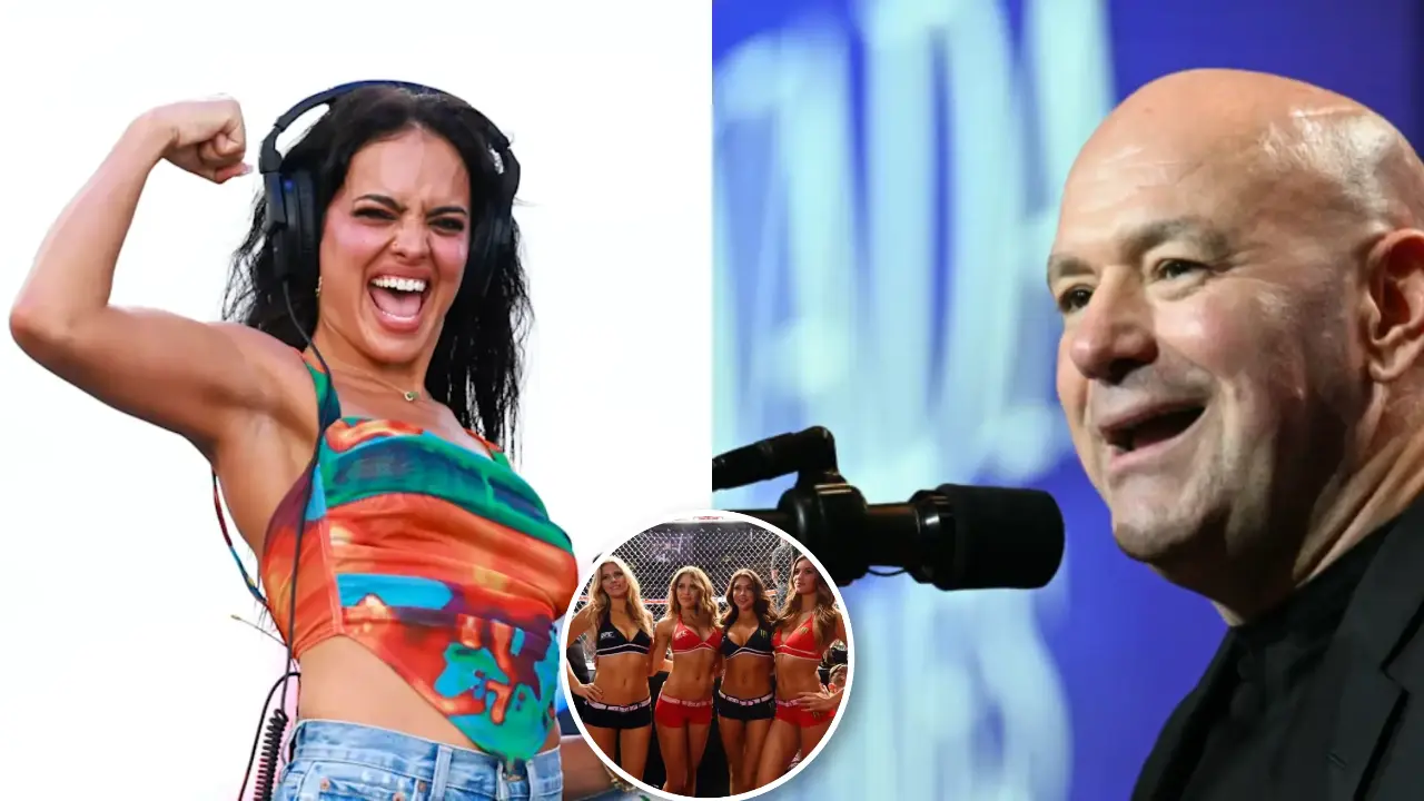 (Video) Dana White’s Bizarre Claim About Ring Card Girls Missing for Zuffa Boxing Event Leaves Nina Drama Unimpressed