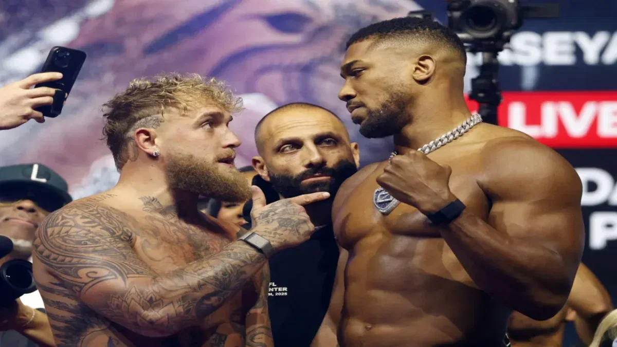Anthony Joshua Doubles Down on Wanting Tyson Fury Superfight in the UK by Sharing Eddie Hearn Interview 1 Jake Paul and Anthony Joshua