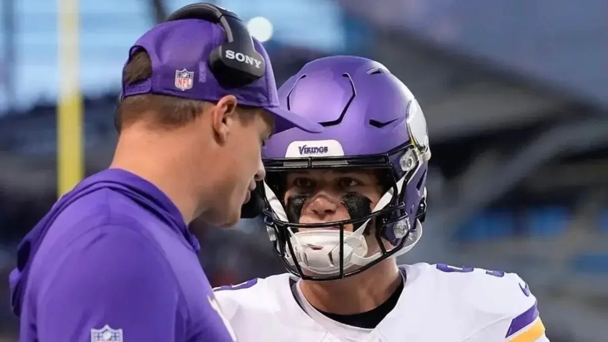 JJ McCarthy Losing Starting Job to Offseason Signing Kyler Murray Stuns Fans - "JJ Fan Boys in Absolute Shambles" 1 Kevin O'Connell and McCarthy