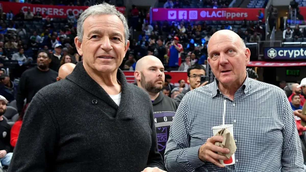 Stephen A. Smith Labels New Lakers Owner Bob Iger the 'Michael Jordan of Executives' After $12.5 Billion Deal 1 Iger with Clippers owner Steve Ballmer