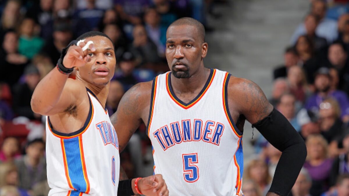 OKC Should Build Russell Westbrook a Statue, Demands Kendrick Perkins 1 Russell Westbrook and Kendrick Perkins