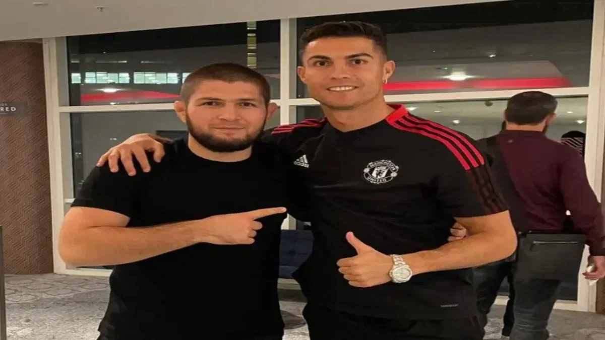 Khabib Nurmagomedov Not Being the GOAT Explained by Dana White With Islam Makhachev Comparison 1 Khabib Nurmagomedov and Cristiano Ronaldo