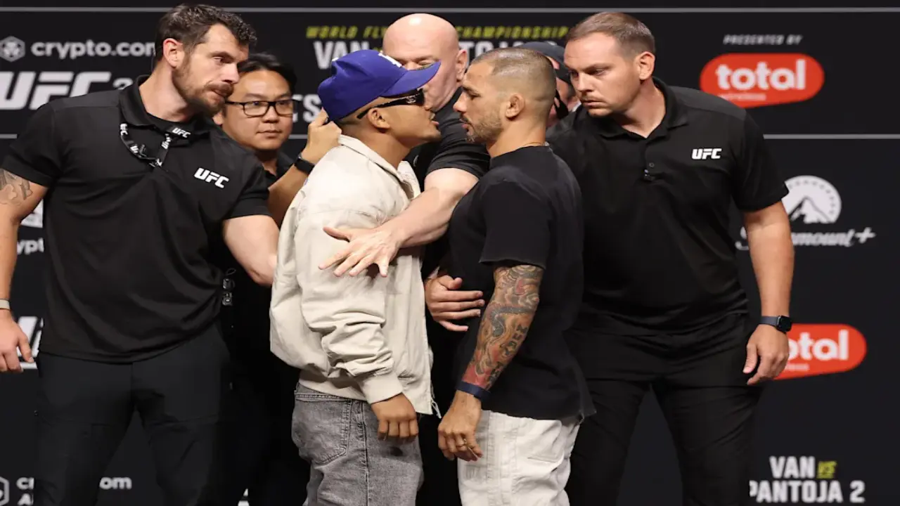 (Video) Dana White Intervenes After Joshua Van Triggers Alexandre Pantoja During UFC 331 Presser