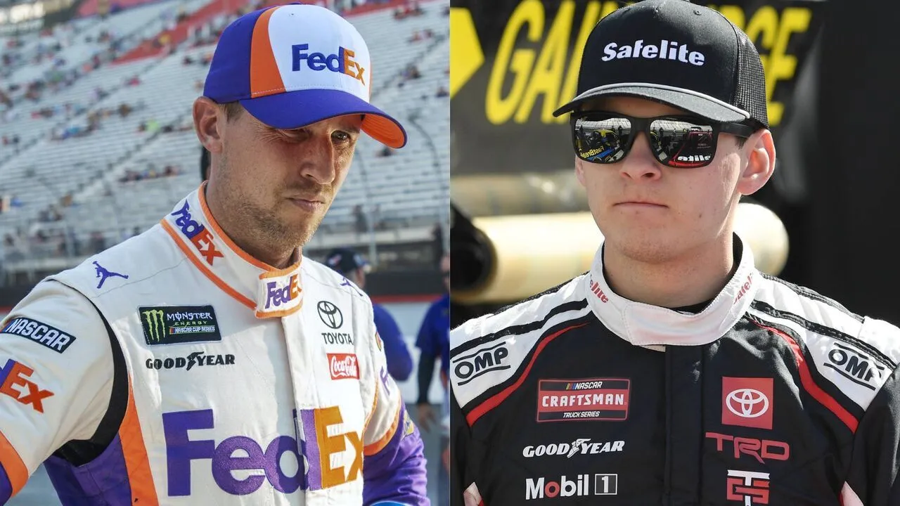 “It’s Weird!” Denny Hamlin Unhappy with NASCAR Decision to Ban Corey Heim from 2027 ROTY Trophy Chase