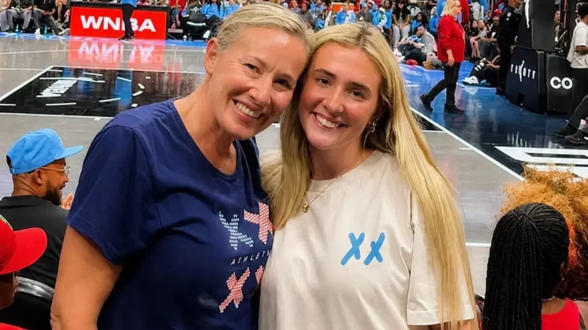 WNBA Almost Apologizes After Security Forced Fans to Cover XX-XY Shirts 1 Kasey and Annie Thomason wearing the XX-XY shirts at the Fever-Dream game