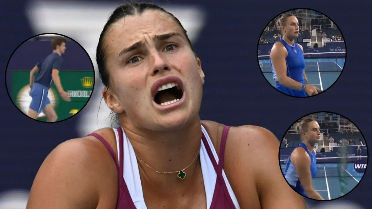 Aryna Sabalenka Angrily Bounces Ball Back to the Ball Kid During Shock Cincinnati Defeat