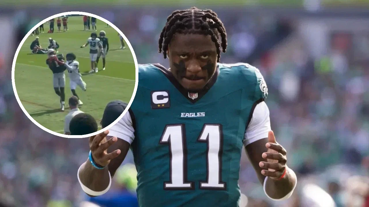 Fans Chant AJ Brown’s Name During Patriots’ Joint Practice With His Former Team Eagles