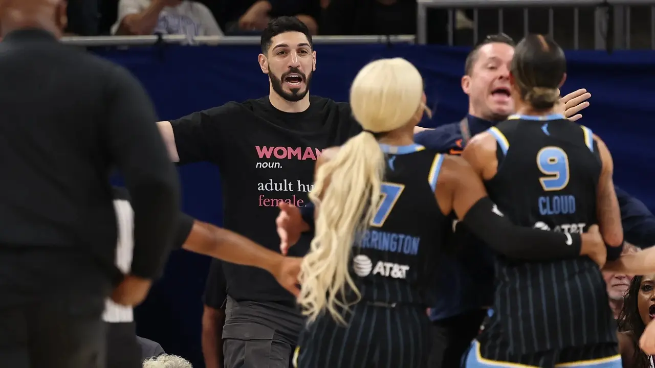 Enes Kanter Freedom Gets Thrown Out of Fever-Sky Clash After Natasha Cloud Confronts Him Courtside