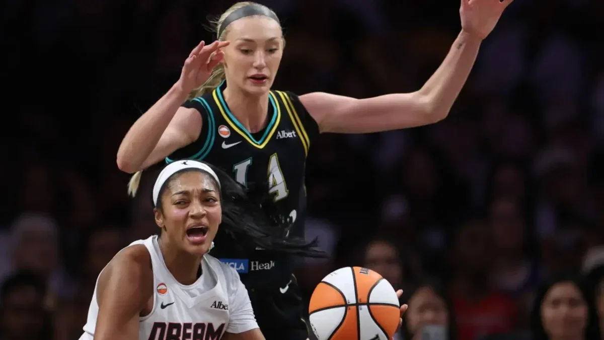 Angel Reese's 26-Rebound Performance Etches Her Name on Two WNBA Records 1 Cameron Brink was all over Angel Reese