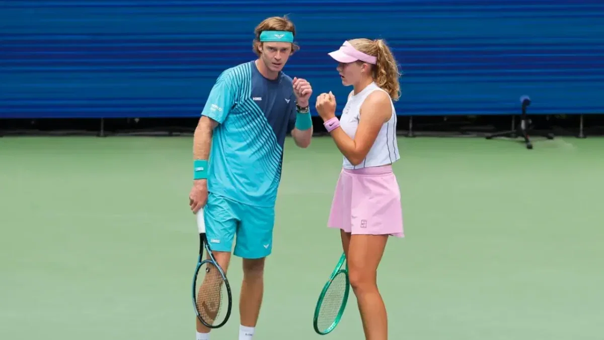 Mirra Andreeva Reveals She Used to Have 'Little Crush' on US Open Mixed Doubles Partner Andrey Rublev 1 Andrey Rublev and Mirra Andreeva (2)
