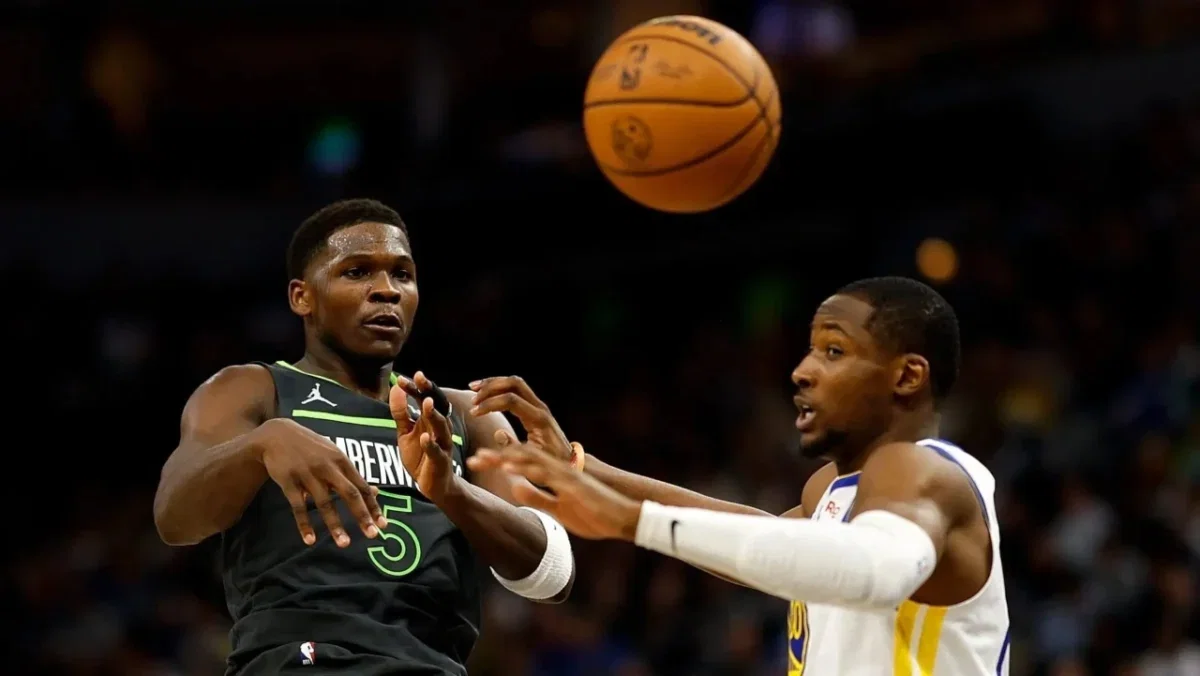 Jonathan Kuminga Declining Lakers' $12 Million Salary to Sign Bargain Deal With Wolves Stuns Fans - "Hatewatch Boutta Be Generational" 1 Anthony Edwards and Jonathan Kuminga