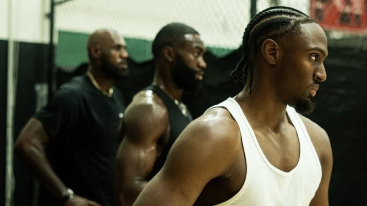 Former Player Removing LeBron James From GOAT Conversation After Joining 76ers Angers Fans - "Natural Born Haters" 1 LeBron James, Jaylen Brown and Tyrese Maxey