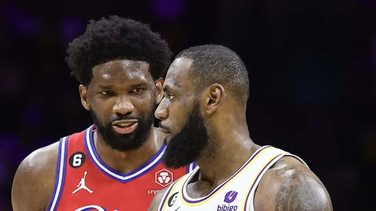Kwame Brown Blames LeBron James For Dalton Knecht's Lack of Development: "Because of His Son" 1 Joel Embiid and LeBron James
