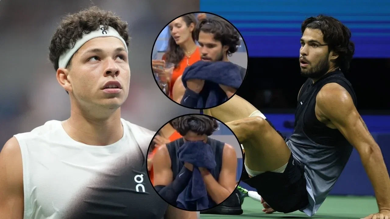 Carlos Alcaraz Vomits Into Towel During Epic Ben Shelton US Open Quarterfinals Clash